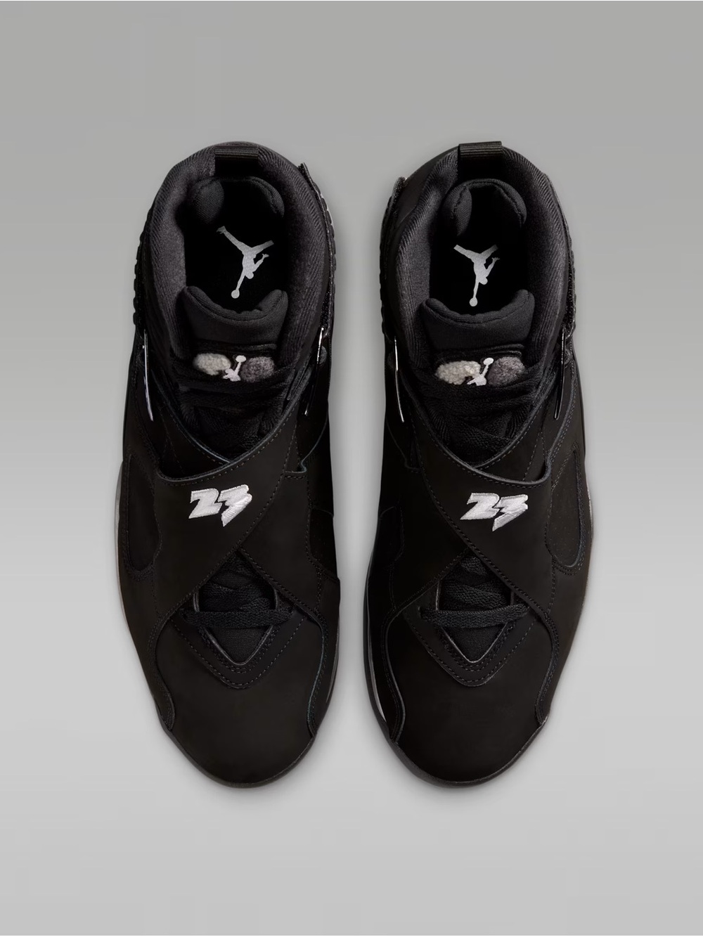 Jordan Air Jordan 8 Retro "Chrome Men's Black High-Top Basketball Sneakers